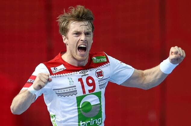 Themen der Woche - SPORT Bilder des Tages - SPORT European Handball Championship, Group B, 2nd Round, Norway - Belarus 14.01.2018., Croatia, sports hall Zlatika, Porec - European Handball Championship, Group B, 2nd Round, Norway - Belarus. Kristian Bjornsen  IgorxKralj PIXSELL