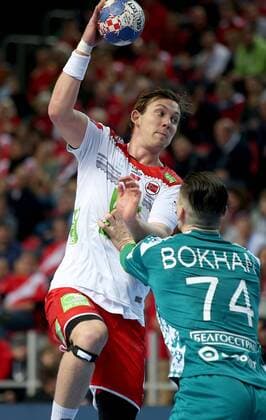 European Handball Championship, Group B, 2nd Round, Norway - Belarus 14.01.2018., Croatia, sports hall Zlatika, Porec - European Handball Championship, Group B, 2nd Round, Norway - Belarus. Sander Sagosen  IgorxKralj PIXSELL