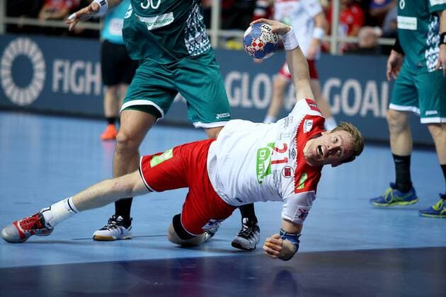 Bilder des Tages - SPORT European Handball Championship, Group B, 2nd Round, Norway - Belarus 14.01.2018., Croatia, sports hall Zlatika, Porec - European Handball Championship, Group B, 2nd Round, Norway - Belarus. Magnus Gullerud  IgorxKralj PIXSELL