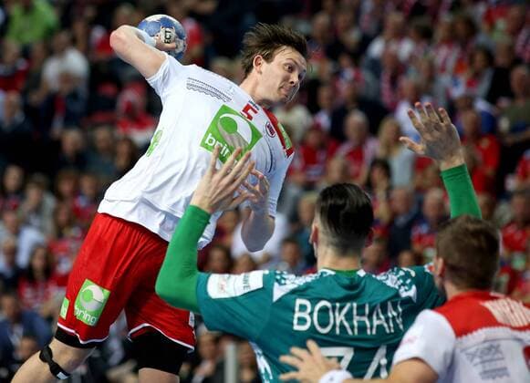 European Handball Championship, Group B, 2nd Round, Norway - Belarus 14.01.2018., Croatia, sports hall Zlatika, Porec - European Handball Championship, Group B, 2nd Round, Norway - Belarus. Sander Sagosen  IgorxKralj PIXSELL