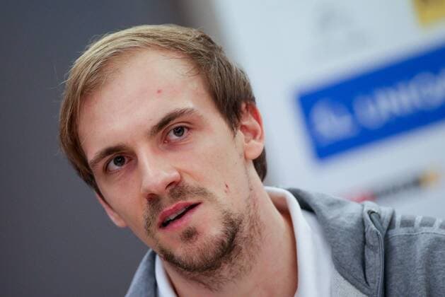 HANDBALL - EHF EURO 2018, press conference PK Pressekonferenz team Austria POREC,CROATIA,15.JAN.18 - HANDBALL - EHF European Championship EM Europameisterschaft group stage, Press conference team Austria. Image shows Gerald Zeiner (AUT). GEPAxpictures xMaticxKlansek