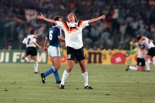 JURGEN KLINSMANN MONDIALI ITALIA 1990 GERMANIA OVEST-ARGENTINA 1-0 FINALE