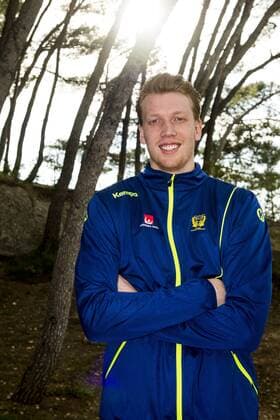 180115 Simon J poses for a portrait during a press conference with the Swedish national team handball Handball CHAMPIONSHIP on 15 January 2018 2018 in Split  Copyright: LUDVIGxTHUNMAN BB180115LT028