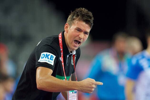 Handball Zagreb 15 01 2018 Championship men s men euro Championships preliminary round Slovenia SLO Germany GER Christian Prokop Germany coach