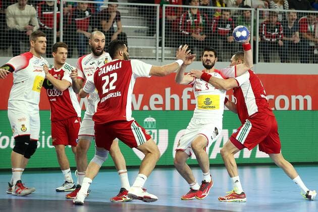Handball, EM, Ungarn - Spanien European Handball Championship, Group D, 2nd Round, Hungary - Spain 15.01.2018., Croatia, Arena, Varazdin - European Handball Championship, Group D, 2nd Round, Hungary - Spain. GURBINDO Eduardo  GoranxStanzl PIXSELL