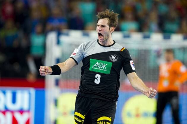 Uwe of Gali No. 3 Germany is pleased with a goal of Slovenia Germany preliminary handball EHF euro 2018 15 01 18 Zagreb Croatia Zagreb arena Copyright: xAgentur54Gradx xFelixxKoenigx