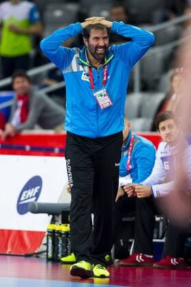 Coach Veselin Vujovic Slovenia Germany preliminary handball EHF euro 2018 15 01 18 Zagreb Croatia Zagreb arena Copyright: xAgentur54Gradx xFelixxKoenigx