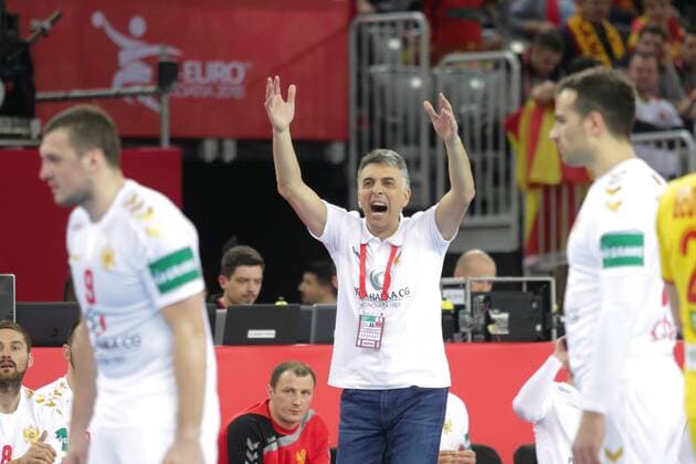 European Handball Championship, Group C, 2nd Round, Montenegro - Macedonia 15.01.2018., Croatia, Arena, Zagreb - European Handball Championship, Group C, 2nd Round, Montenegro - Macedonia. Dragan Djukic.  LukaxStanzl PIXSELL
