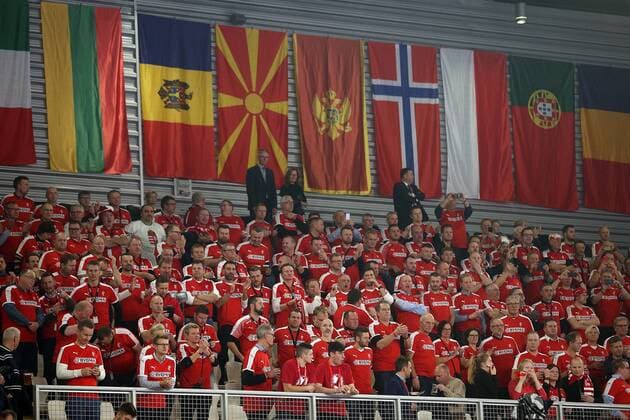 European Handball Championship, Group D, 2nd round, Czech Republic - Denmark 15.01.2018., Croatia, Arena, Varazdin - European Handball Championship, Group D, 2nd round, Czech Republic - Denmark. Supporters.  GoranxStanzl PIXSELL