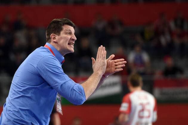 European Handball Championship, Group D, 2nd round, Czech Republic - Denmark 15.01.2018., Croatia, Arena, Varazdin - European Handball Championship, Group D, 2nd round, Czech Republic - Denmark. KUBES Daniel, coach.  VjeranxZganec-Rogulja PIXSELL