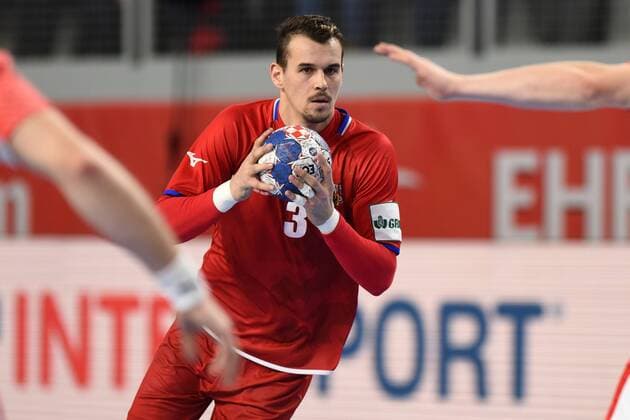 Handball, EM, Tschechien - Dänemark European Handball Championship, Group D, 2nd round, Czech Republic - Denmark 15.01.2018., Croatia, Arena, Varazdin - European Handball Championship, Group D, 2nd round, Czech Republic - Denmark. ECVAR Roman  VjeranxZganec-Rogulja PIXSELL