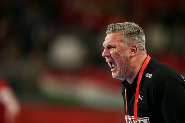 Handball, EM, Tschechien - Dänemark European Handball Championship, Group D, 2nd round, Czech Republic - Denmark 15.01.2018., Croatia, Arena, Varazdin - European Handball Championship, Group D, 2nd round, Czech Republic - Denmark. JACOBSEN Nikolaj, coach.  GoranxStanzl PIXSELL