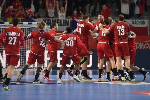 Handball, EM, Tschechien - Dänemark European Handball Championship, Group D, 2nd round, Czech Republic - Denmark 15.01.2018., Croatia, Arena, Varazdin - European Handball Championship, Group D, 2nd round, Czech Republic - Denmark.  VjeranxZganec-Rogulja PIXSELL