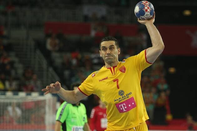 European Handball Championship, Group C, 2nd Round, Montenegro - Macedonia 15.01.2018., Croatia, Arena, Zagreb - European Handball Championship, Group C, 2nd Round, Montenegro - Macedonia. Lazarov Kiril  DaliborxUrukalovic PIXSELL