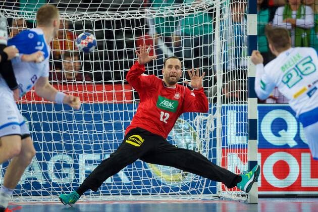 Handball Zagreb 15 01 2018 Championship men s men euro Championships preliminary round Slovenia SLO Germany GER Silvio Hamad Germany TW No 12