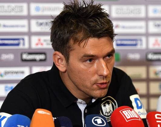 Zagreb Croatia Hotel Panorama 16 1 2018 men handball European Championship 2018 of the DHB-German Handball Federation press conference with head coach Germany Christian Prokop