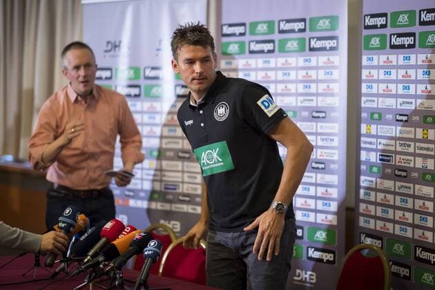 National coach Christian Prokop leaves the press conference media appointment of the German national team preliminary round handball EHF euro 2018 16 01 18 Zagreb Zagreb Croatia Hotel Panorama Copyright: xAgentur54Gradx xFelixxKoenigx