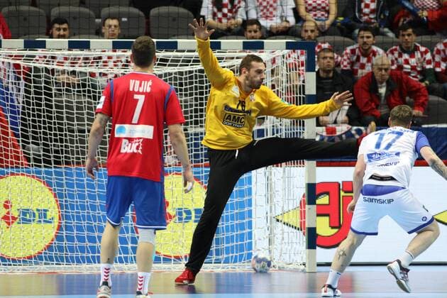 Split, 16 01 2018 - Spaladium Arena, 2018 Men s European Championship EM Europameisterschaft Preliminary Round, Group A. Serbia () - Iceland () 