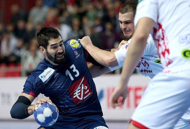 European Handball Championship, Group B, 3rd round, France - Belarus 16.01.2018., Zatika Centre, Porec, Croatia - 2018 European Men s Handball Championship, Group B, 3rd round, France - Belarus. Nikola Karabatic.  IgorxKralj PIXSELL