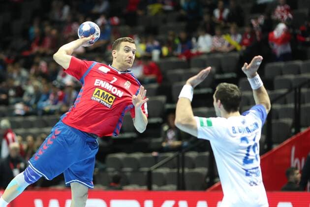 European Handball Championship, Group A, 3rd round, Serbia - Iceland 16.01.2018., Spaladium Arena, Split, Croatia - 2018 European Men s Handball Championship, Group A, 3rd round, Serbia - Iceland. Stefan Vujic.  SlavkoxMidzor PIXSELL