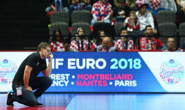 European Handball Championship, Group A, 3rd round, Serbia - Iceland 16.01.2018., Spaladium Arena, Split, Croatia - 2018 European Men s Handball Championship, Group A, 3rd round, Serbia - Iceland. Geir Sveinsson.  SlavkoxMidzor PIXSELL