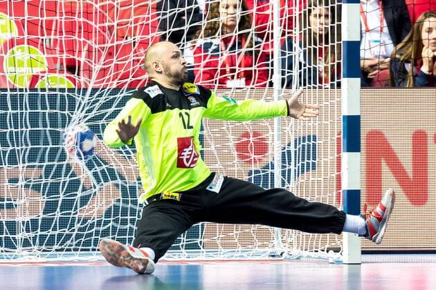 16 01 2018 Zatika Sports Centre Porec CRO EHF European Championship men s France vs Belarus Group B in the image of Vincent Gerard FRA during the preliminary round group B match of the EHF men s handball European Championship between France and Belarus at the Zatika Sports Centre in Porec Croatia on 2017 0 5 12 Porec  EX_PUC