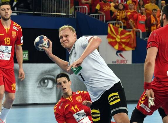Zagreb Croatia Zagreb arena 17 1 2018 men handball European Championship 2018 Germany vs Macedonia PATRICK WIENCEK THW KIEL Germany