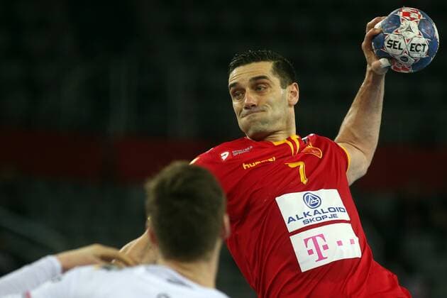 European Handball Championship, Group C, 3rd round, Germany - FYR Macedonia 17.01.2018., Arena Zagreb, Zagreb, Croatia - 2018 European Men s Handball Championship, Group C, 3rd round, Germany - FYR Macedonia. Kiril Lazarov  DaliborxUrukalovic PIXSELL