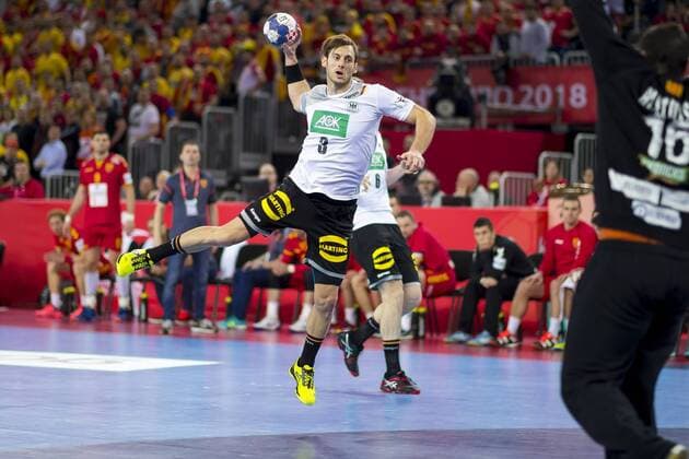 Uwe of Gali No. 3 Germany against goalkeeper Borko Ristovski Nr 16 Macedonia Macedonia Germany preliminary handball EHF euro 2018 17 01 18 Zagreb Croatia Zagreb arena Copyright: xAgentur54Gradx xFelixxKoenigx