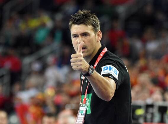 Zagreb Croatia Zagreb arena 17 1 2018 men handball European Championship 2018 Germany vs Macedonia national coach Germany Christian Prokop