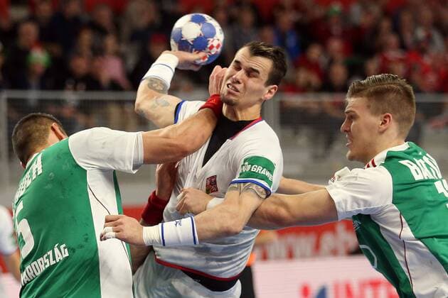 European Handball Championship, Group D, 3rd round, Czech Republic - Hungary 17.01.2018., Arena Varazdin, Varazdin, Croatia - 2018 European Men s Handball Championship, Group D, 3rd round, Czech Republic - Hungary. Roman Becvar  GoranxStanzl PIXSELL