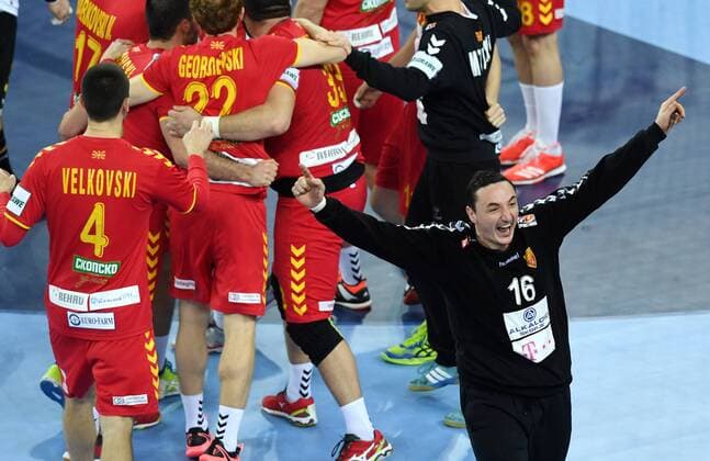 European Handball Championship, Group C, 3rd round, Germany - FYR Macedonia 17.01.2018., Arena Zagreb, Zagreb, Croatia - 2018 European Men s Handball Championship, Group C, 3rd round, Germany - FYR Macedonia. Borko Ristovski  MarkoxLukunic PIXSELL