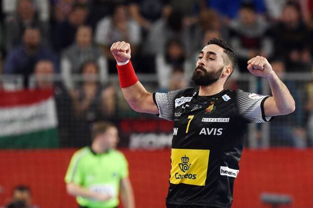 European Handball Championship, Group D, 3rd round, Spain - Denmark 17.01.2018., Arena Varazdin, Varazdin, Croatia - 2018 European Men s Handball Championship, Group D, 3rd round, Spain - Denmark. Valero Rivera  VjeranxZganec-Rogulja PIXSELL