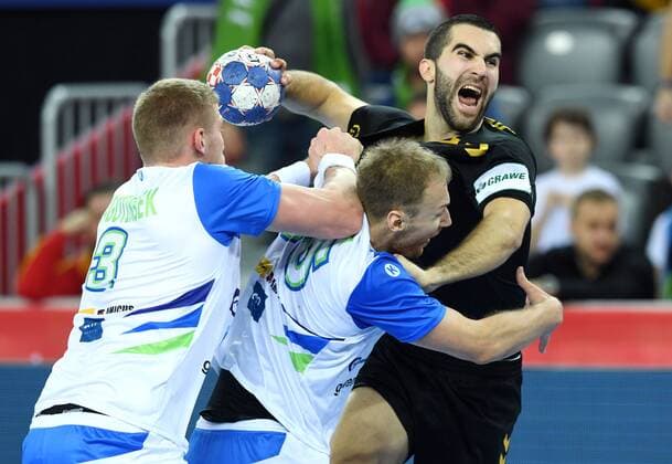 European Handball Championship, Group C, 3rd round, Montenegro - Slovenia 17.01.2018., Arena Zagreb, Zagreb, Croatia - 2018 European Men s Handball Championship, Group C, 3rd round, Montenegro - Slovenia. Bozovic Milos  MarkoxLukunic PIXSELL