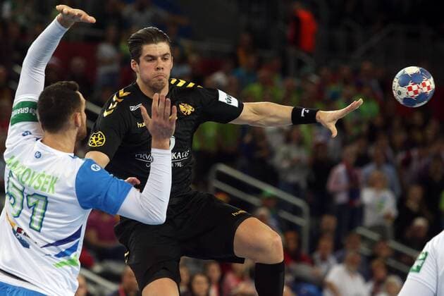 European Handball Championship, Group C, 3rd round, Montenegro - Slovenia 17.01.2018., Arena Zagreb, Zagreb, Croatia - 2018 European Men s Handball Championship, Group C, 3rd round, Montenegro - Slovenia. Vladan Lipovina  DaliborxUrukalovic PIXSELL