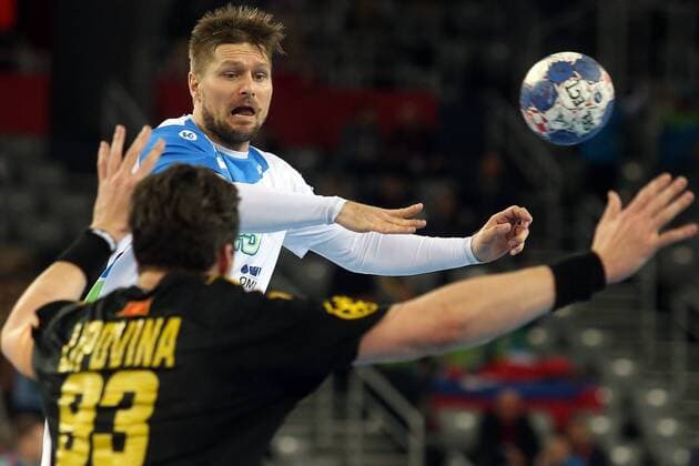 European Handball Championship, Group C, 3rd round, Montenegro - Slovenia 17.01.2018., Arena Zagreb, Zagreb, Croatia - 2018 European Men s Handball Championship, Group C, 3rd round, Montenegro - Slovenia. Marko Bezjak  DaliborxUrukalovic PIXSELL