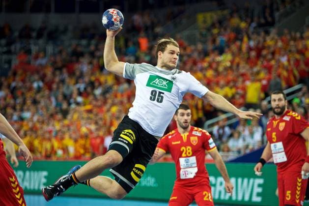 Handball Zagreb 17 01 2018 Championship men s men euro Championships preliminary round Germany GER Macedonia MKD Paul Daranda Germany no. 95