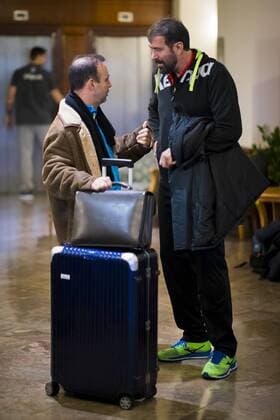 Bob Hanning and coach Veselin Vujovic of the departure departure of the German national team after Varazdin preliminary handball EHF euro 2018 18 01 18 Zagreb Croatia Zagreb arena Copyright: xAgentur54Gradx xFelixxKoenigx
