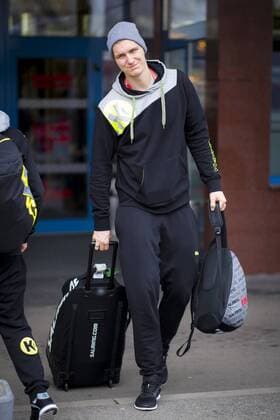 Finn Lemke No.6 Germany at the departure departure of the German national team after Varazdin preliminary handball EHF euro 2018 18 01 18 Zagreb Croatia Zagreb arena Copyright: xAgentur54Gradx xFelixxKoenigx