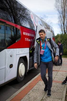 Coach Christian Prokop at the departure departure of the German national team after Varazdin preliminary handball EHF euro 2018 18 01 18 Zagreb Croatia Zagreb arena Copyright: xAgentur54Gradx xFelixxKoenigx