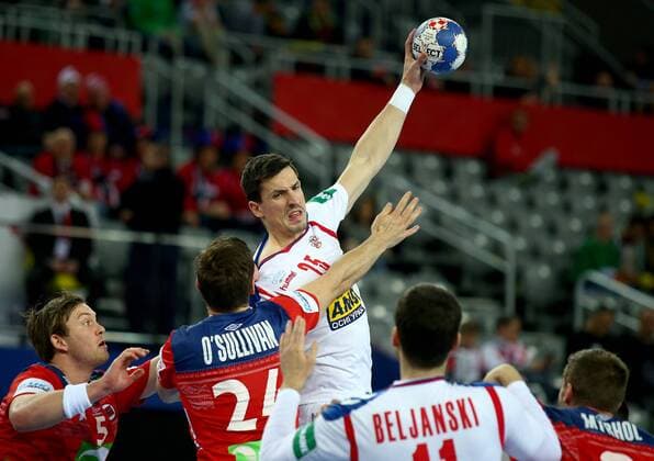 European Handball Championship, Group I, 1th round Serbia vs. Norway 18.01.2018., Arena Zagreb, Zagreb, Croatia - 2018 European Men s Handball Championship, Group I, 1th round Serbia vs. Norway. Nemanja Zelenovic.  IgorxKralj PIXSELL