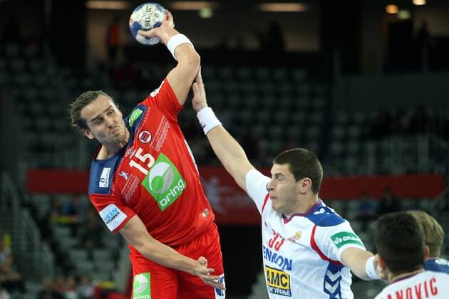 European Handball Championship, Group I, 1th round Serbia vs. Norway 18.01.2018., Arena Zagreb, Zagreb, Croatia - 2018 European Men s Handball Championship, Group I, 1th round Serbia vs. Norway. Kent Robin Tonnesen.  GoranxStanzl PIXSELL