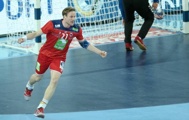 European Handball Championship, Group I, 1th round Serbia vs. Norway 18.01.2018., Arena Zagreb, Zagreb, Croatia - 2018 European Men s Handball Championship, Group I, 1th round Serbia vs. Norway. Magnus Gullerud.  SanjinxStrukic PIXSELL