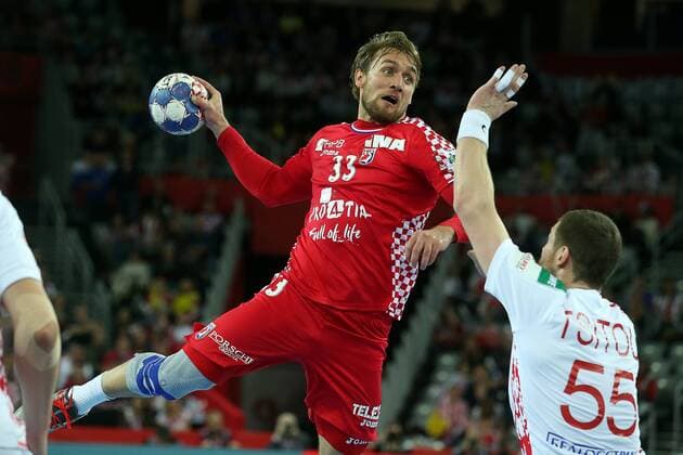 European Handball Championship, Group I, 1th round Croatia vs. Belarus 18.01.2018., Arena Zagreb, Zagreb, Croatia - 2018 European Men s Handball Championship, Group I, 1th round Croatia vs. Belarus. Luka Cindric.  GoranxStanzl PIXSELL