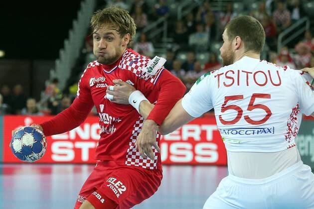 Bilder des Tages - SPORT European Handball Championship, Group I, 1th round Croatia vs. Belarus 18.01.2018., Arena Zagreb, Zagreb, Croatia - 2018 European Men s Handball Championship, Group I, 1th round Croatia vs. Belarus. Luka Cindric.  GoranxStanzl PIXSELL