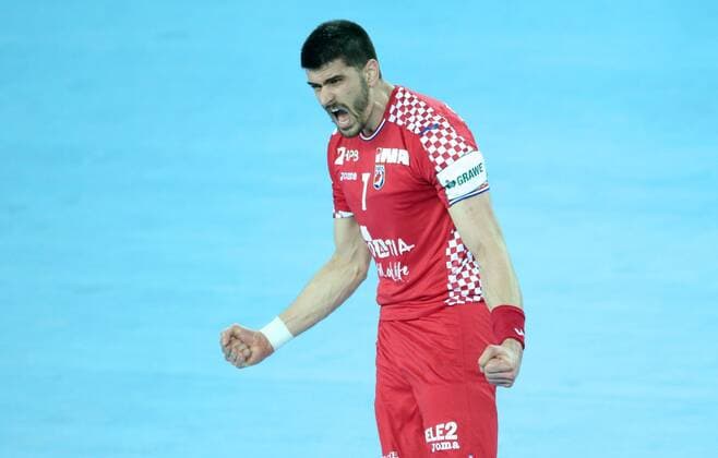European Handball Championship, Group I, 1th round Croatia vs. Belarus 18.01.2018., Arena Zagreb, Zagreb, Croatia - 2018 European Men s Handball Championship, Group I, 1th round Croatia vs. Belarus. Luka Stepancic.  SanjinxStrukic PIXSELL