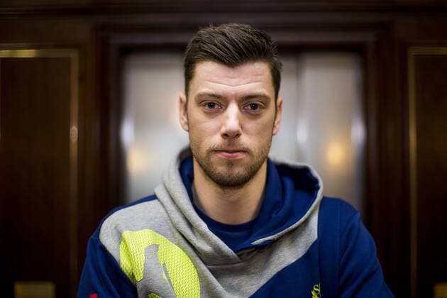 i180119 Sweden s Niclas Ekberg poses for a portrait during a press conference with Swedish national team handball Handball CHAMPIONSHIPS on 19 January 2018 2018 in Zagreb  Copyright: LUDVIGxTHUNMAN BB180119LT002