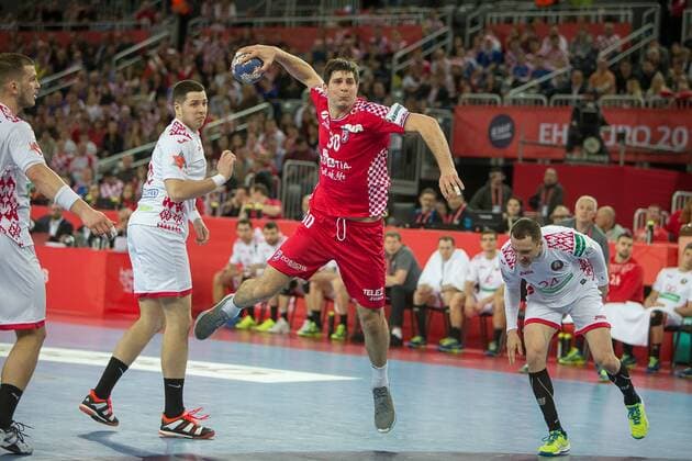 MAMIC Marko (Croatia) HANDBALL : Croatie vs Bielorussie - Championnat d europe EHF - Groupe I - Zagreb - 18 01 2018 THEOPHILELaurent Panoramic 