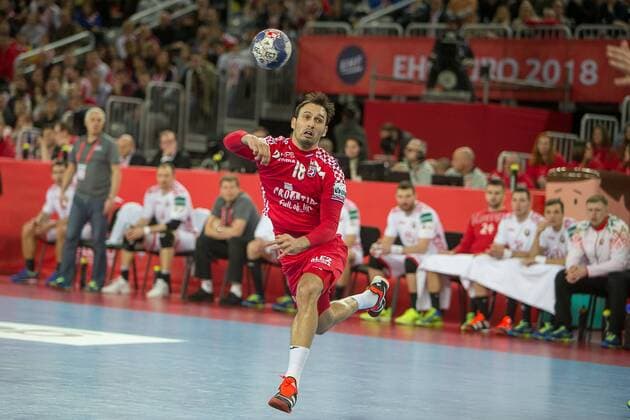 KARACIC Igor (Croatia) HANDBALL : Croatie vs Bielorussie - Championnat d europe EHF - Groupe I - Zagreb - 18 01 2018 THEOPHILELaurent Panoramic 