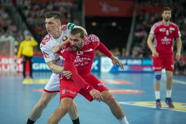 MUSA Zeljko (Croatia) HANDBALL : Croatie vs Bielorussie - Championnat d europe EHF - Groupe I - Zagreb - 18 01 2018 THEOPHILELaurent Panoramic 